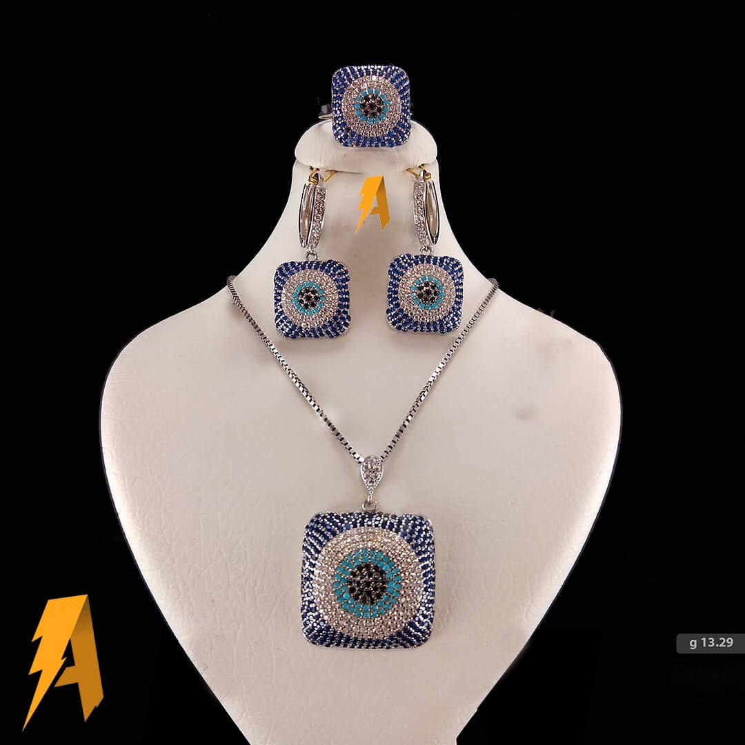 سرویس چشم زخم نقره با کد 6636