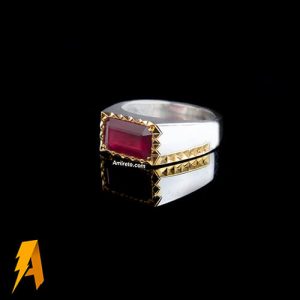 انگشتر یاقوت سرخ معدنی آفریقایی کد ۱۱۲۳