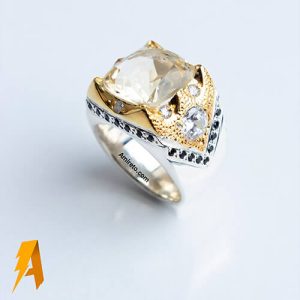 انگشتر سیترین معدنی کد ۴۲۵۴