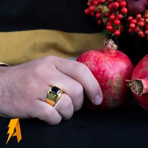 انگشتر یاقوت کبود معدنی کد۵۱۴۱