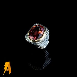 انگشتر دست ساز نقره الکساندریت کد ۶۹۲۱