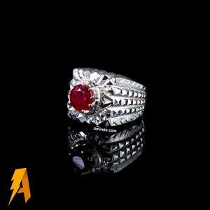 انگشتر یاقوت سرخ معدنی افریقایی کد ۸۷۹۷