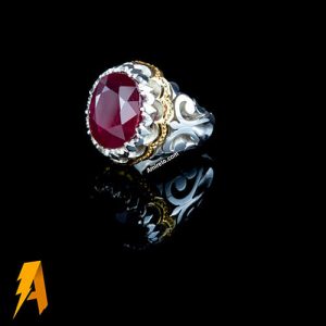 انگشتر یاقوت سرخ معدنی کد۵۹۴۹