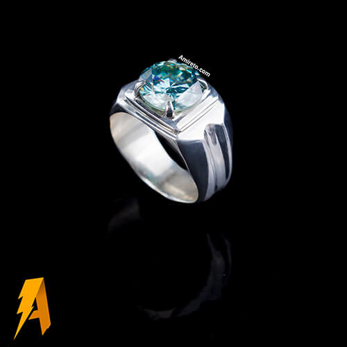 انگشتر موزانایت روسی اسپرت کد 9835 - Image 3