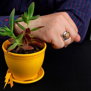 انگشتر یاقوت زرد معدنی کد ۵۷۲۱