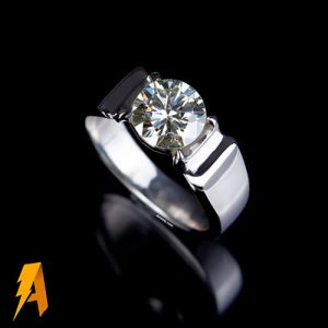 انگشتر موزانایت دست ساز کد ۵۷۹۱