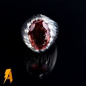 انگشتره دستساز نقره الکساندریت مردانه مدل اسپرت سوهانی کد۳۲۶۷