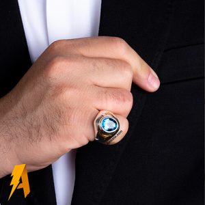 انگشتر توپاز معدنی کد ۵۳۸۵