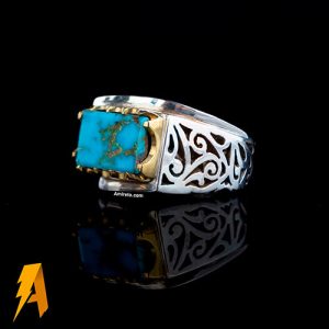 انگشتر فیروزه نیشابوری کد ۷۲۴۷