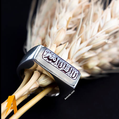 انگشتر عقیق یمنی سوسنی کد 8932