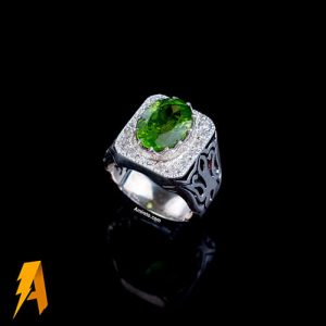 انگشتر زبرجد مردانه کد ۷۱۲۶