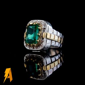 انگشتر زمرد برزیلی کد ۷۵۲۳