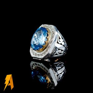 انگشتر نقره توپاز کد ۹۸۲۸