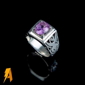 انگشتر آمیتیست معدنی کد ۲۳۸۶