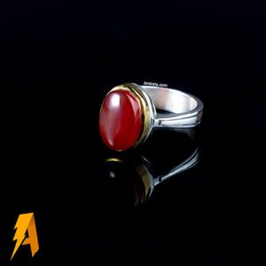 انگشتر نقره عقیق یمنی کد ۲۸۳۶