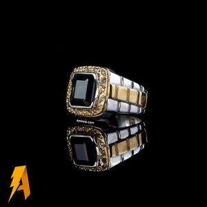 انگشتر تورمالین معدنی کد ۶۵۸۸