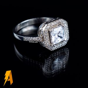 انگشتر زنانه نقره با عیار ۹۲۵ بسیار جوان پسند کد۶۹۸۹