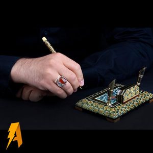 انگشتر نقره عقیق یمنی مردانه کد ۵۵۸۳