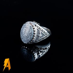 انگشتر نقره حدید مردانه کد ۵۶۵۸