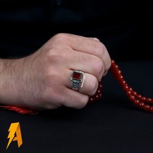 انگشتر نقره مردانه یمنی کد ۹۳۱۷