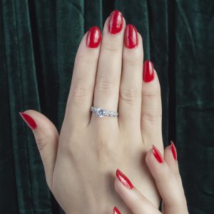 انگشتر زنانه نقره برلیان کد ۱۱۱۶۶