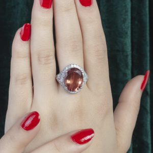 انگشتر زنانه نقره الکساندریت کد ۱۱۱۳۹