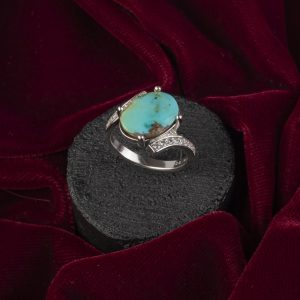 انگشتر زنانه نقره فیروزه کد ۱۱۱۷۰