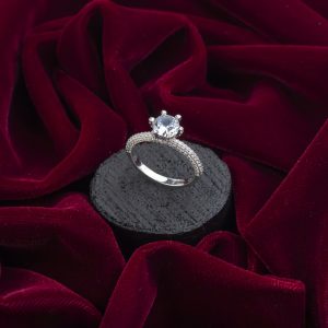 انگشتر زنانه نقره برلیان کد ۱۱۱۷۲