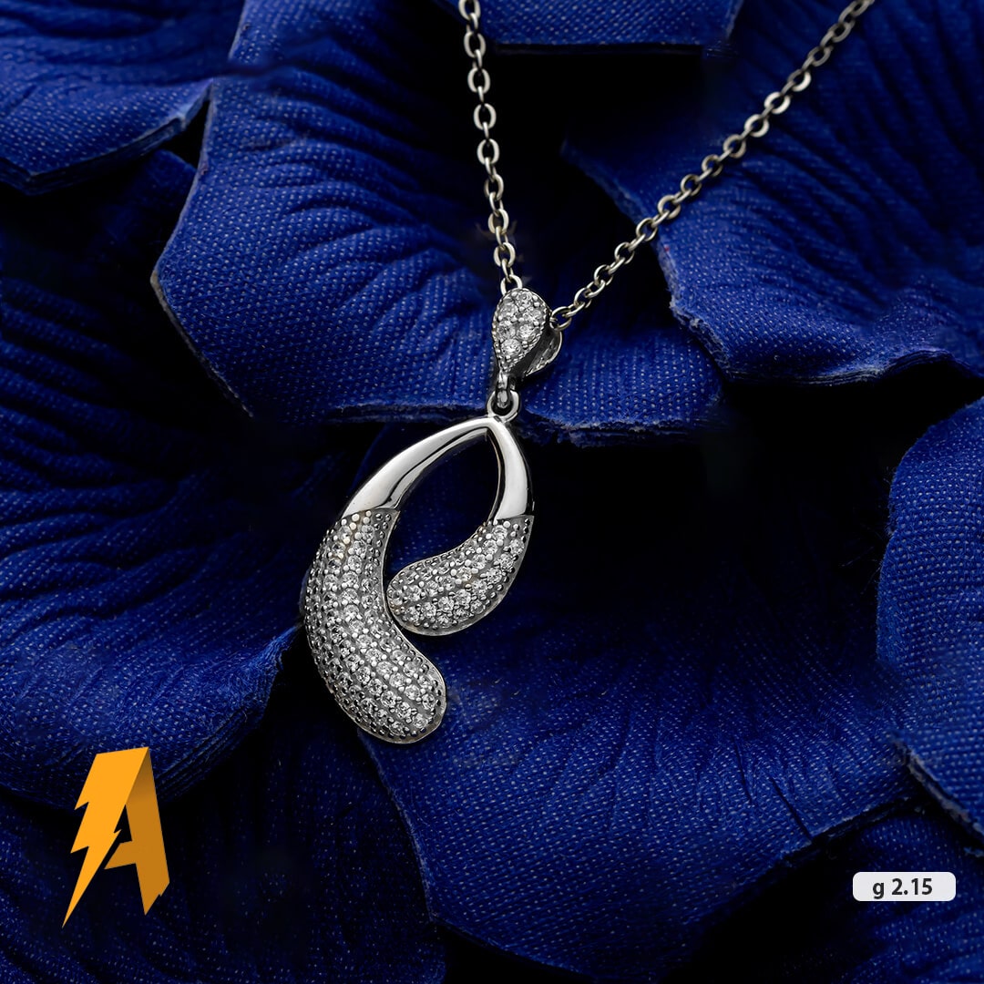 گردنبند زنانه نقره کد 11308 - Image 2