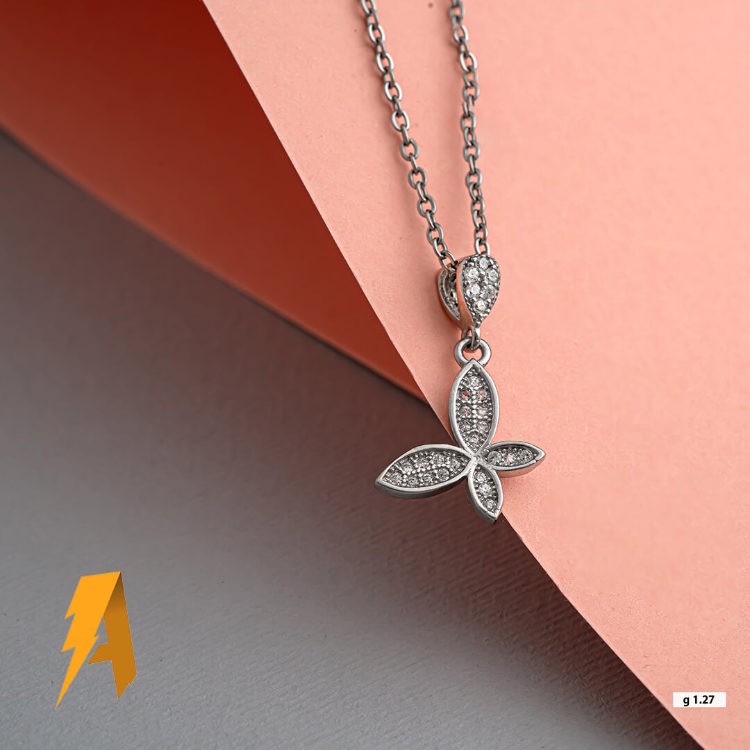 گردنبند زنانه نقره کد 11315