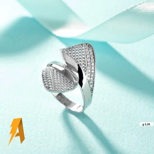 انگشتر زنانه نقره برلیان کد ۱۱۳۸۸