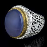 انگشتر عقیق کبود