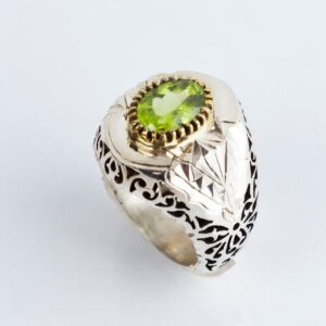 انگشتر نقره زبرجد کد ۱۱۴۷۷