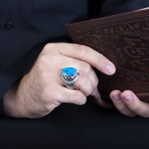 انگشتر مردانه اسپرت فیروزه کد ۱۱۴۳۱