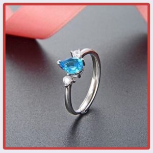 انگشتر زنانه توپاز طبیعی کد ۱۱۴۴۵