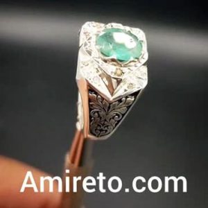 انگشتر زمرد زامبیا آفریقایی کد ۱۱۴۱۴