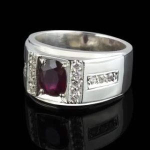 انگشتر یاقوت سرخ آفریقایی کد ۱۱۴۴۴