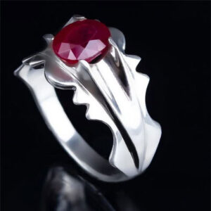 انگشتر مردانه یاقوت سرخ کد ۱۱۴۷۱