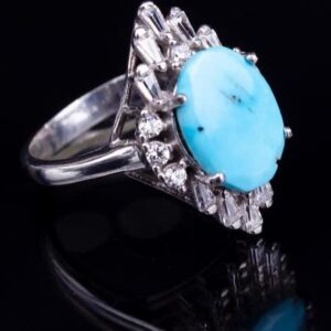 انگشتر نقره زنانه فیروزه کد ۱۱۴۷۳