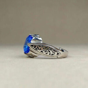 انگشتر نقره مردانه توپاز کد ۱۱۴۸۳