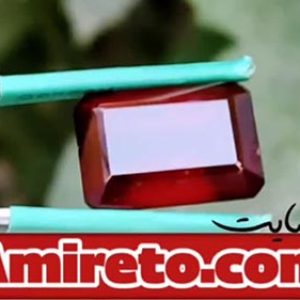 نگین گارنت طبیعی و معدنی خوش رنگ کد ۱۱۴۱۷