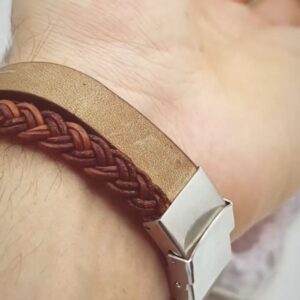 دستبند نقره حکاکی یا حسین مردانه عقیق سرخ طبیعی کد ۱۱۵۵۰