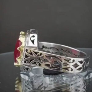 انگشتر یاقوت سرخ طبیعی کد ۱۱۵۹۶