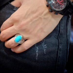 انگشتر فیروزه نیشابوری کد ۱۱۶۰۳