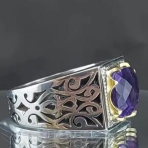 انگشتر آمیتیست طبیعی کد ۱۱۶۰۴