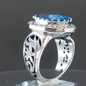 انگشتر توپاز طبیعی کد ۱۱۶۰۵