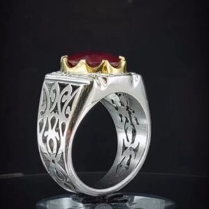 انگشتر یاقوت سرخ آفریقایی کد ۱۱۶۱۵