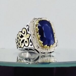 انگشتر یاقوت کبود آفریقایی کد ۱۱۶۲۷