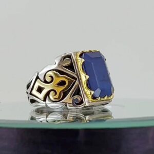 انگشتر یاقوت کبود کد ۱۱۶۲۹