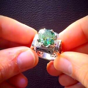 انگشتر موزانایت روسی مردانه کد ۱۱۶۳۶